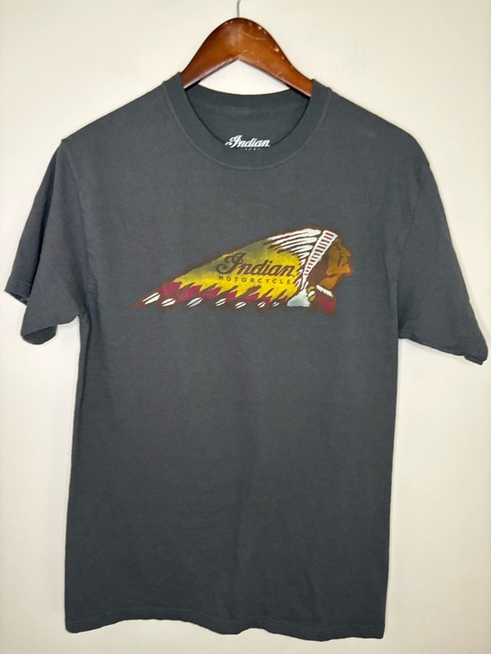 Indian Motorcycle Men's Charcoal Graphic Tee